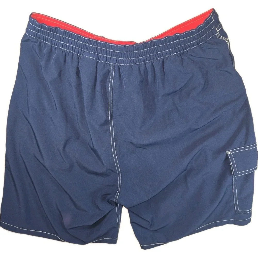 Polo Ralph‎ Lauren Swim Swimwear Shorts Mens Large Blue Cargo Drawstring Trunks
